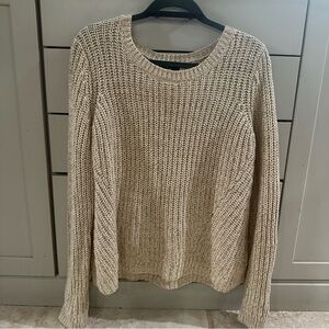 GAP Women's Cream Beige Knit Sweater Large